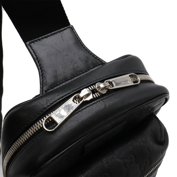 Gucci leather ssima black Crossbody - Picture 4 of 8